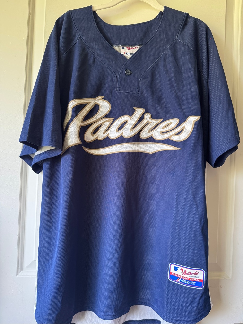 Majestic Navy Padres Jersey